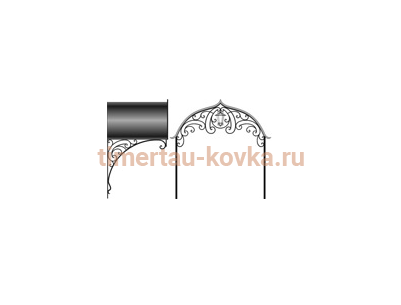 Козырек кованый КК №48
