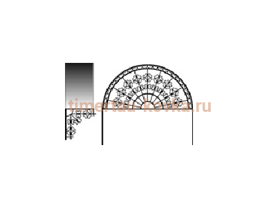 Козырек кованый КК №58