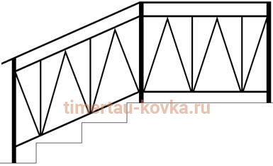 Перила сварные №5