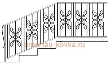 Перила кованые №100