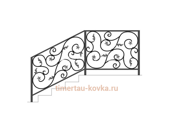 Перила кованые №75