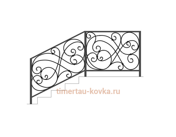 	 Перила кованые №64