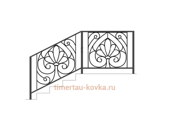 	 Перила кованые №76