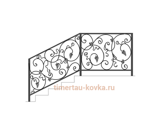 	 Перила кованые №112