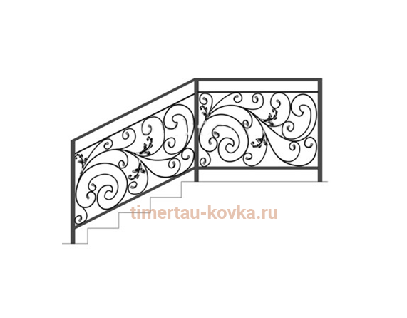 	 Перила кованые №107