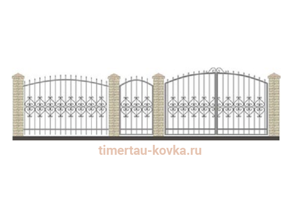 Забор кованый КЗ-36