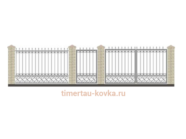 Забор кованый КЗ-46