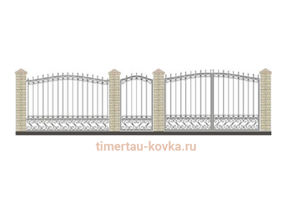Забор кованый КЗ-58