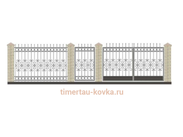 Забор кованый КЗ-61