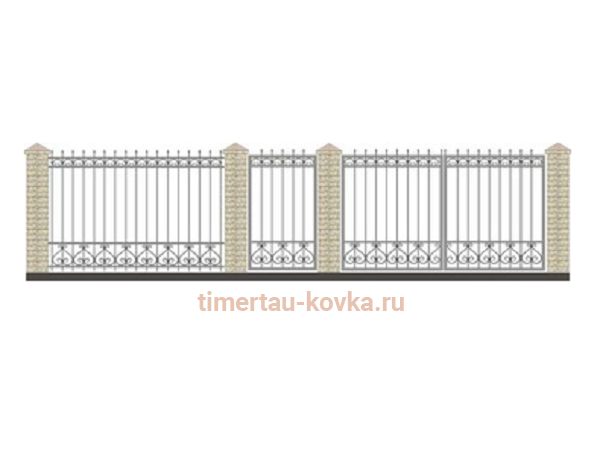 Забор кованый КЗ-13