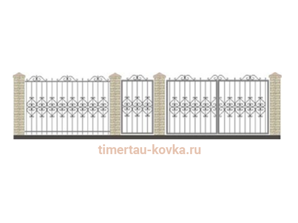 Забор кованый КЗ-27