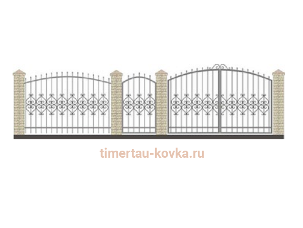 Забор кованый КЗ-37