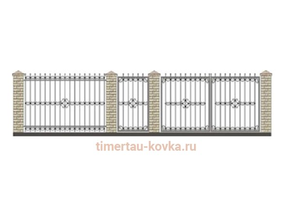 Забор кованый КЗ-17