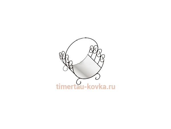 Кованая дровница №7