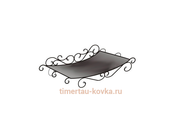 Кованая дровница №4