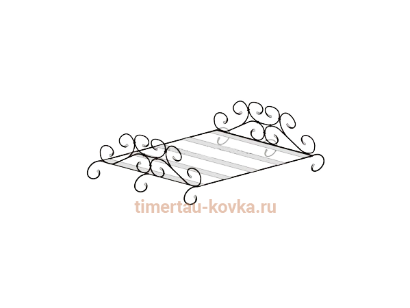 Кованая дровница №5