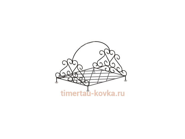 Кованая дровница №10